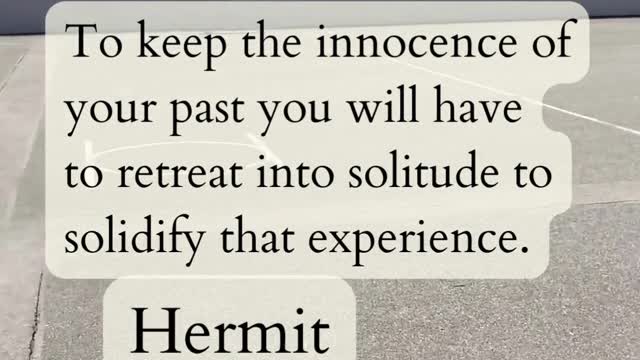 6 of Cups to Hermit 2022-11-26