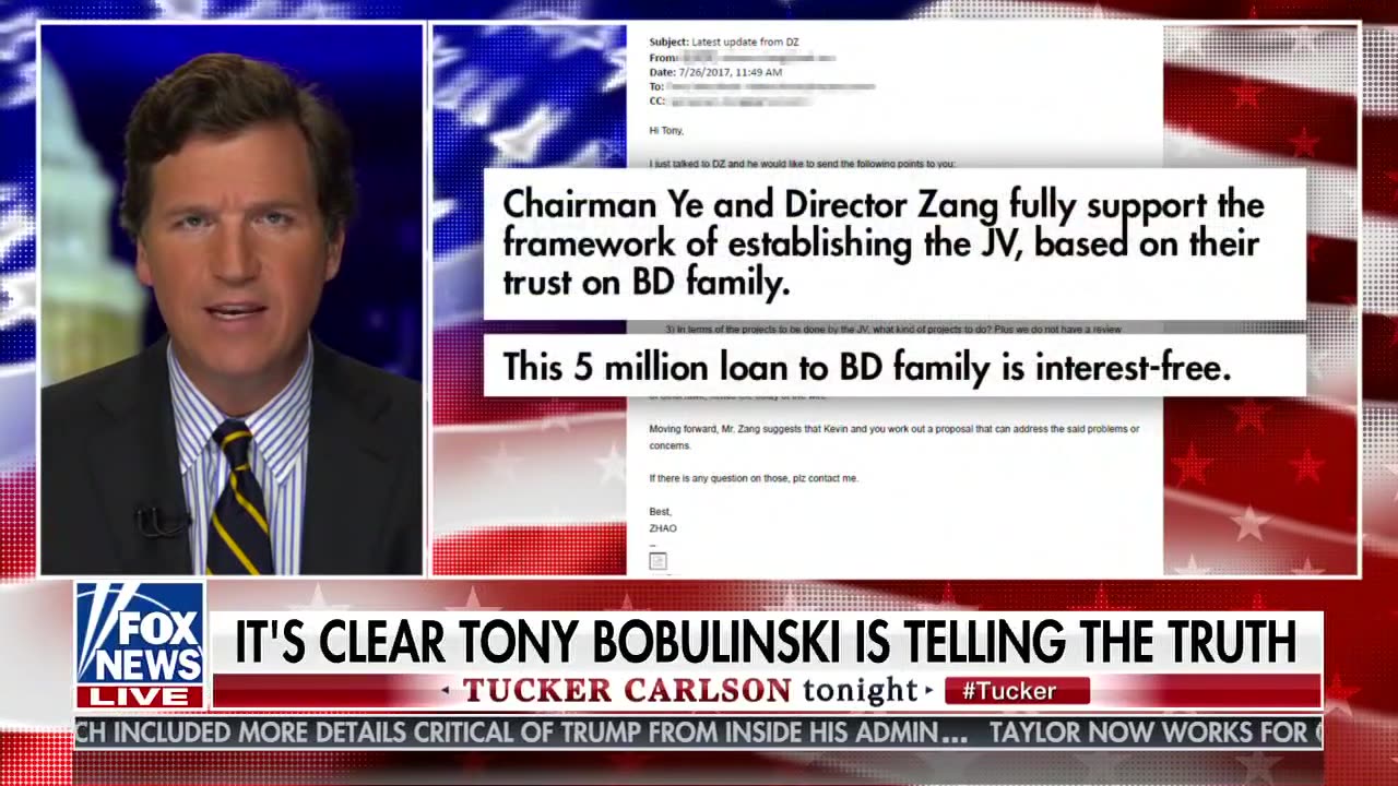 Tucker Carlson Tonight 2020 10 28 Tony Bobulinski follow up