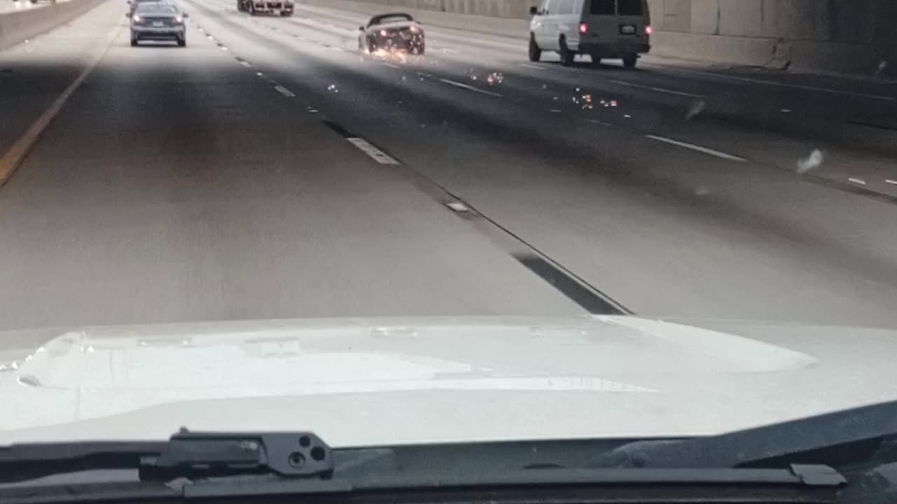 Wrecked Rim Throws Sparks