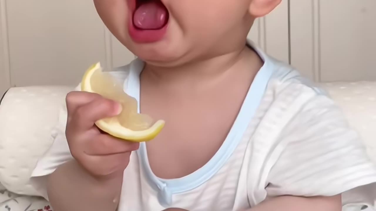 Funny Babi Babies Eating Lemons for the First Time Compilation (2023)