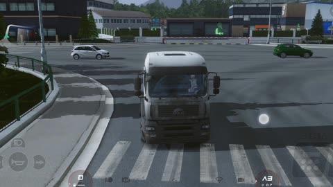truckers of Europa 3, terminar a viajem e lava o caminhão tá muito sujo