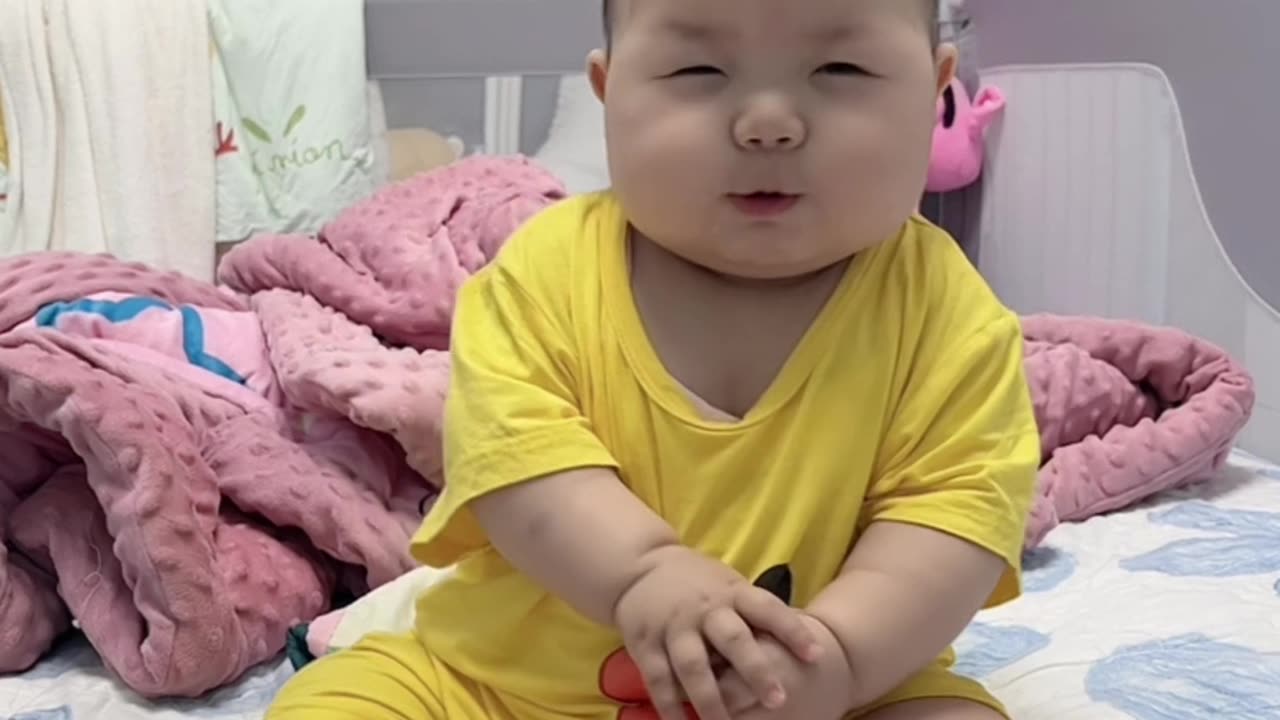 Funny baby boy