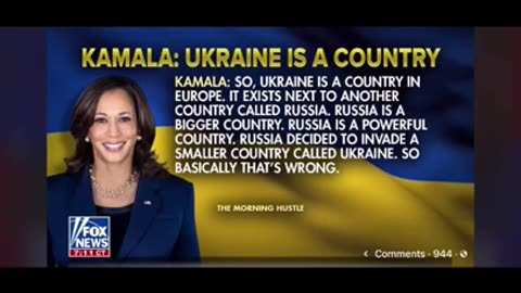 WOW Listen to Kamala explaining what the Ukraine is