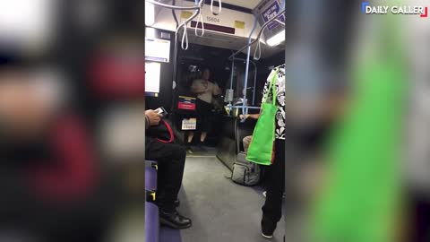 Bus Driver LOSES IT On Passenger