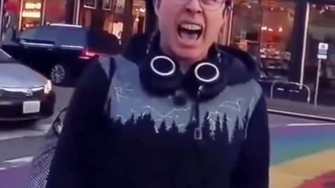 Lunatic Liberal “get out of my GAyborhood!!”
