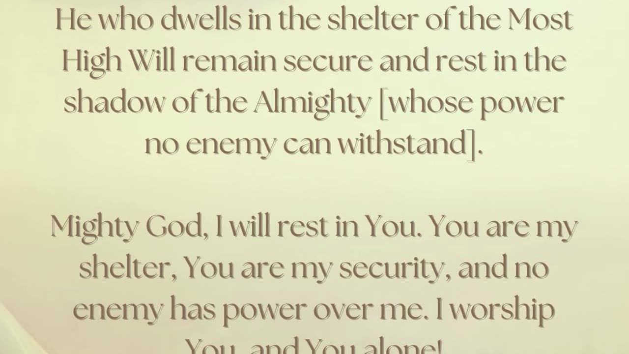 Morning Prayer - Psalm 91