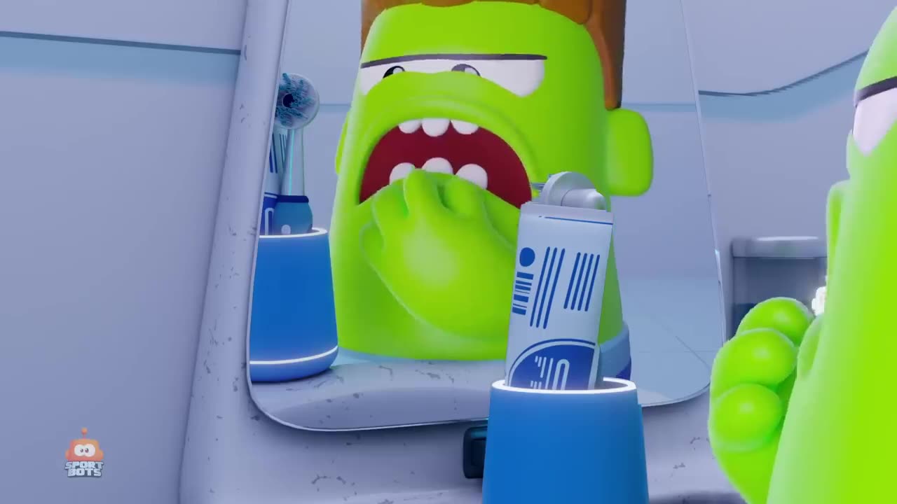 Toothpaste, Sportbots Cartoon and Funny Video for Kids.mp4