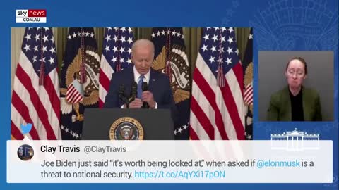 Clueless' Joe Biden 'panics' after Elon Musk question