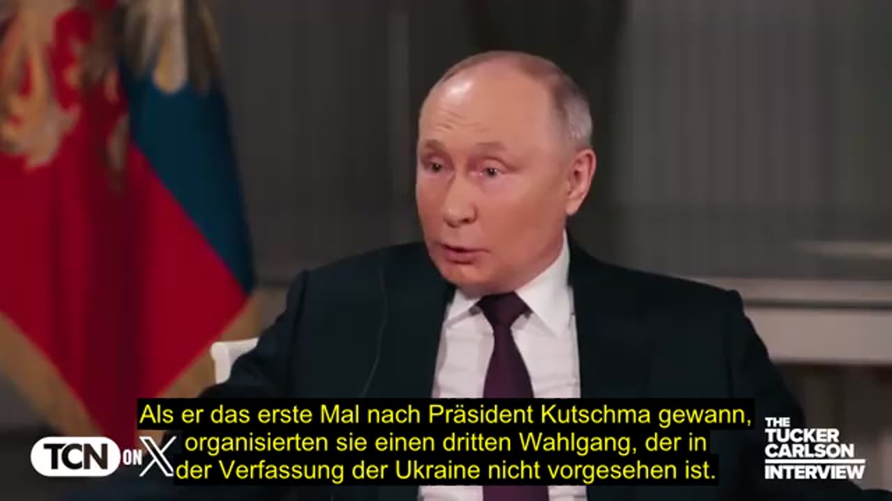 Tucker Carlson Interview mit Vladimir Putin 08.02.2024 (automatische Untertitel)