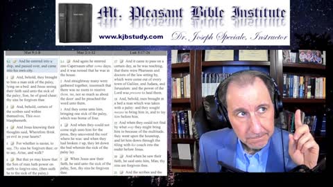 Mt. Pleasant Bible Institute (01/16/23)- Matthew 9:1-8