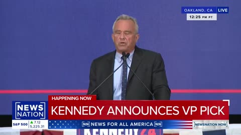 RFK Announces His VP Pick