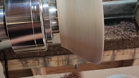 Sanding walnut salsa bowl