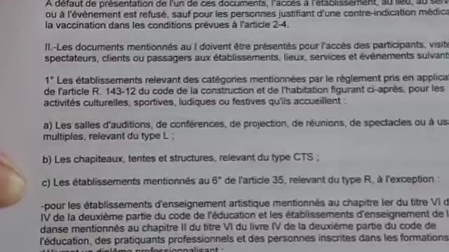 Besoin d'un Pass Sanitaire pour les adultes et enfants > 12 ans et 2 mois pour accès à certains lieux !!!!