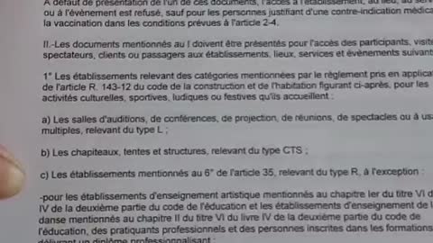 Besoin d'un Pass Sanitaire pour les adultes et enfants > 12 ans et 2 mois pour accès à certains lieux !!!!