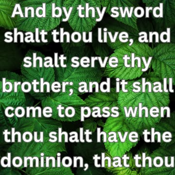 "Esau's Secondary Blessing: A Destiny of Hardship and Rebellion"39/39 ChatGPT Genesis 27:39-40