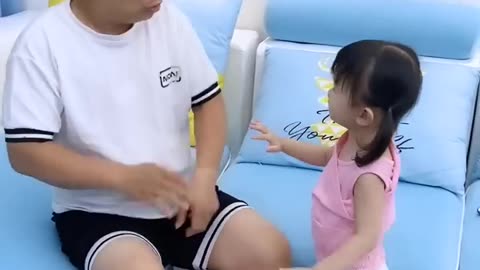 This is the father with the baby funny cute 🤣
