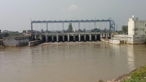 Rampur Baraj Dam In Dhanrua Block Bihar India