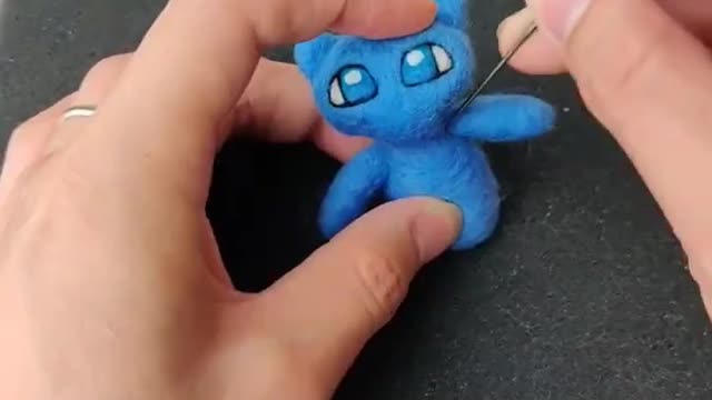 Shiny Mew Pokémon Satisfying Needlefelt Art #shorts #pokemon