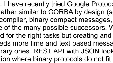 Is there a more modern implementation of CORBA