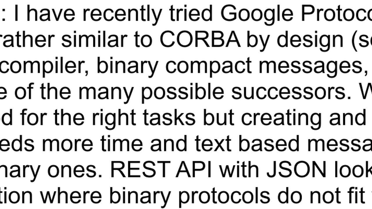 Is there a more modern implementation of CORBA