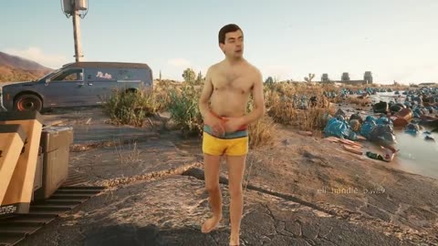 Mr. bean in cyberpunk 2077