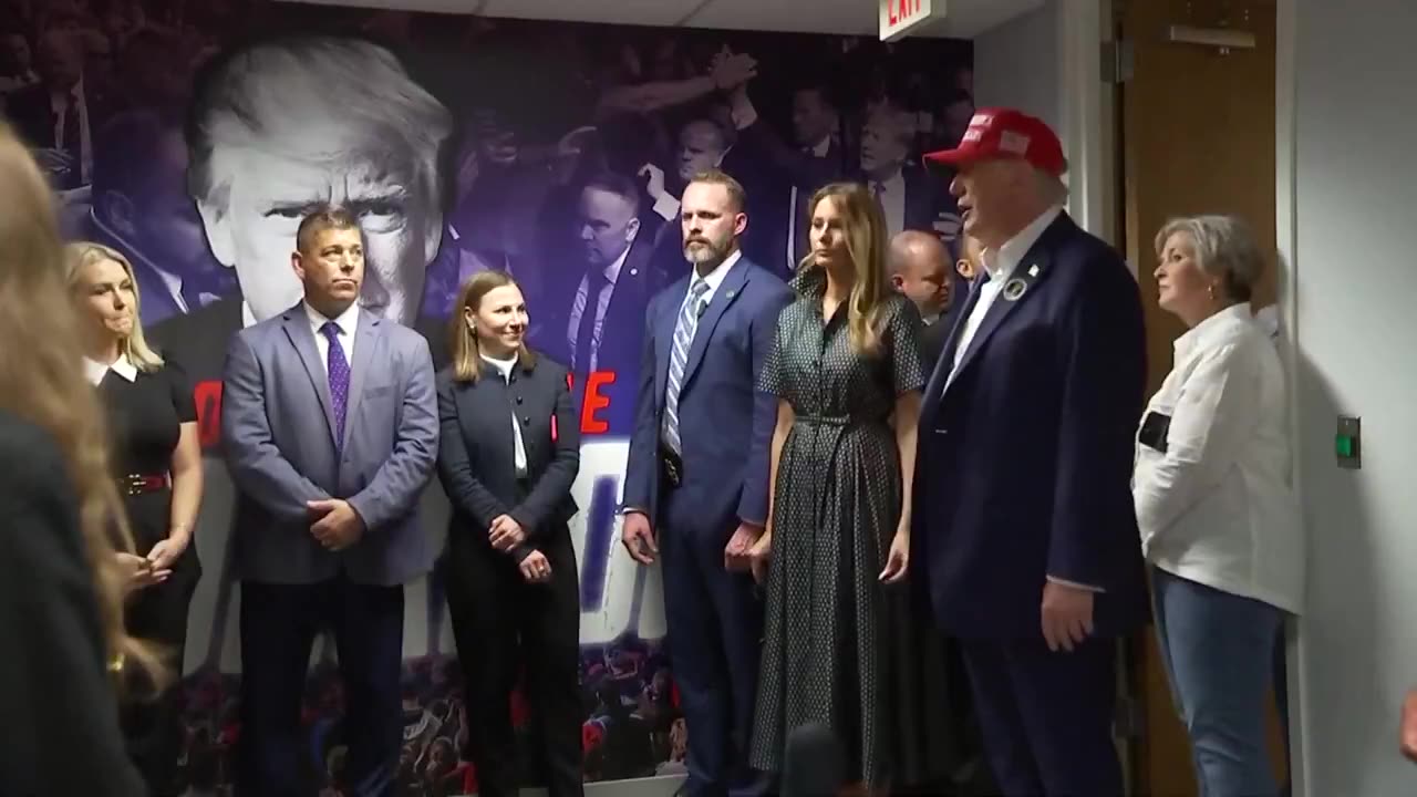 WATCH: President Trump Stops By Campaign HQ After Voting