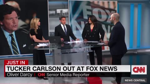 CNN Reacts to Tucker leaving Fox News.