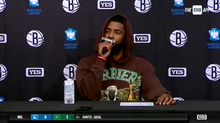 Kyrie Irving Shuts Down Reporter Asking Him About Alex Jones