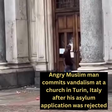 Αφρομετανάστης βανδαλίζει Χριστιανικό ναό στην Ιταλία !