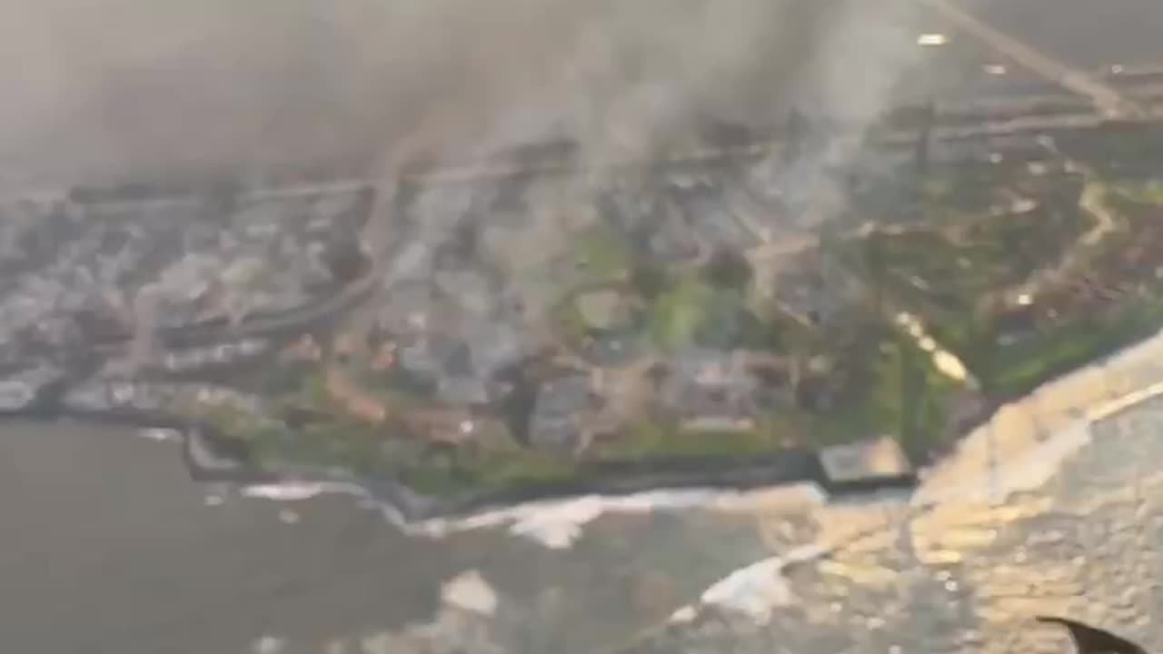 Hawaii - Wildfires Caused by Hurricane Dora - Video Compilation