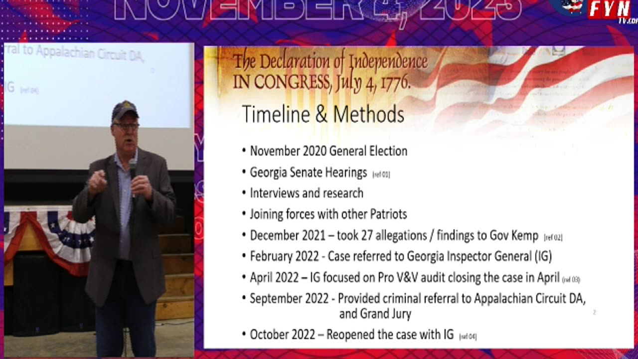 Bob Coovert @ Write The Vote: Evidence Timeline of Crimes Against GA Citizens