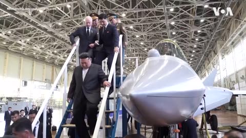 North Korea's Kim Tours Russian Fighter Jet Plant | VOA News