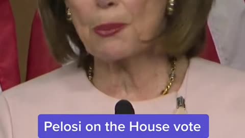 Pelosi on the House vote against Steve Bannon