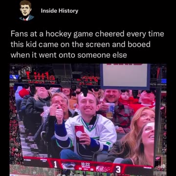 Hockey fans make the day special for a disabled child