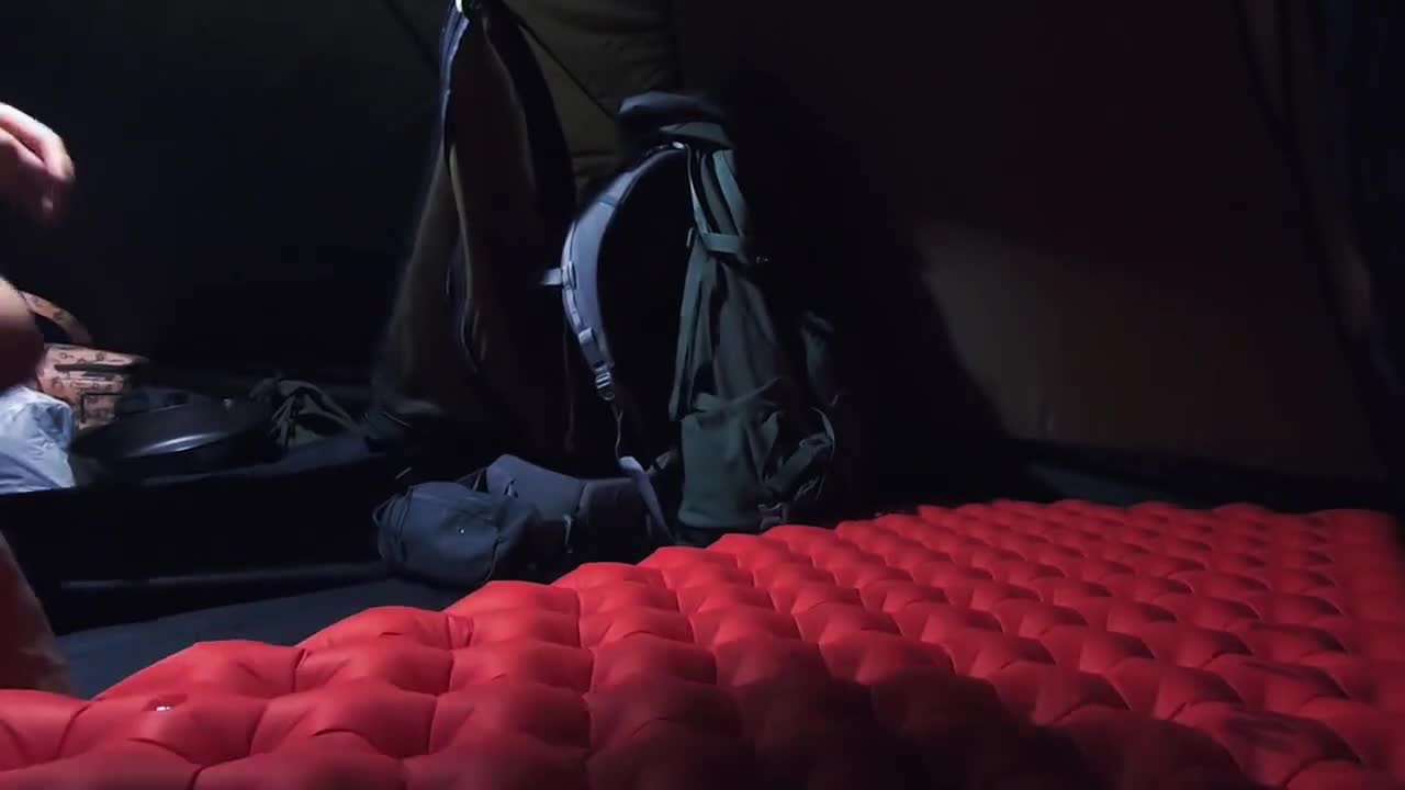 Don't do anything. Enjoy the comfort of camping in the rain at night