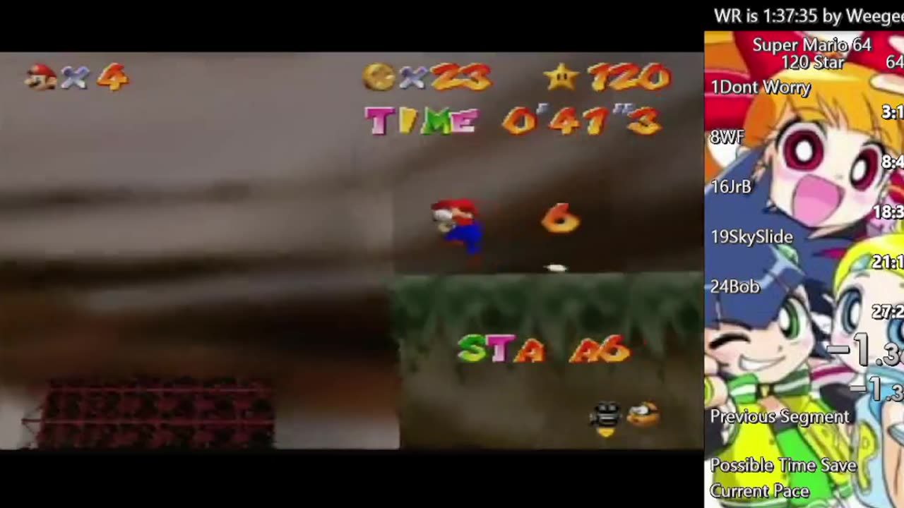 Super Mario 64 100% 120star Speedrun no reset #6