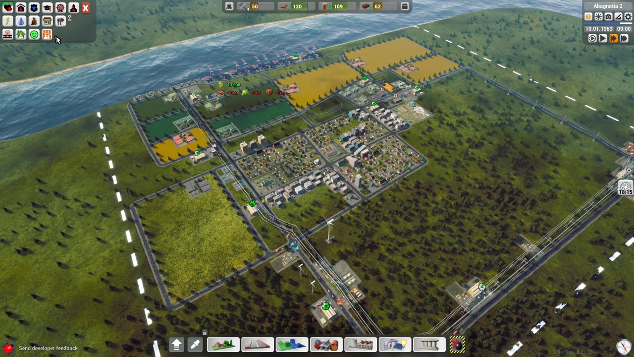Highrise City 006 Buying Land and Building the Main Road