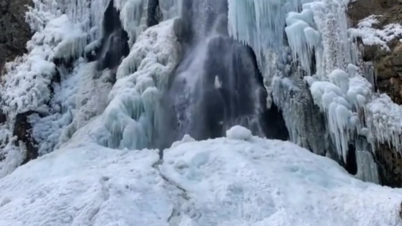 Manthokha winter water fall