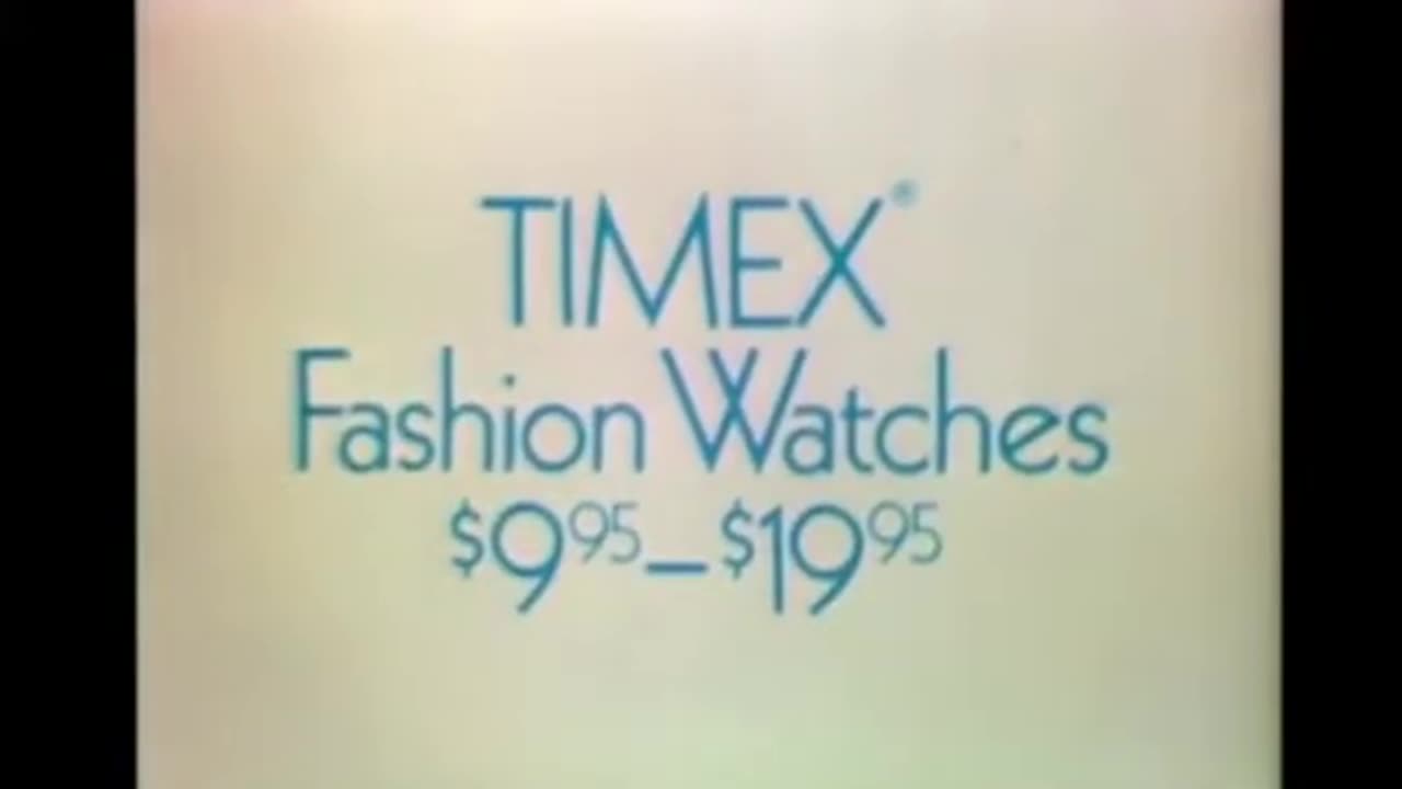 Watch twice the Timex commercials from c1971