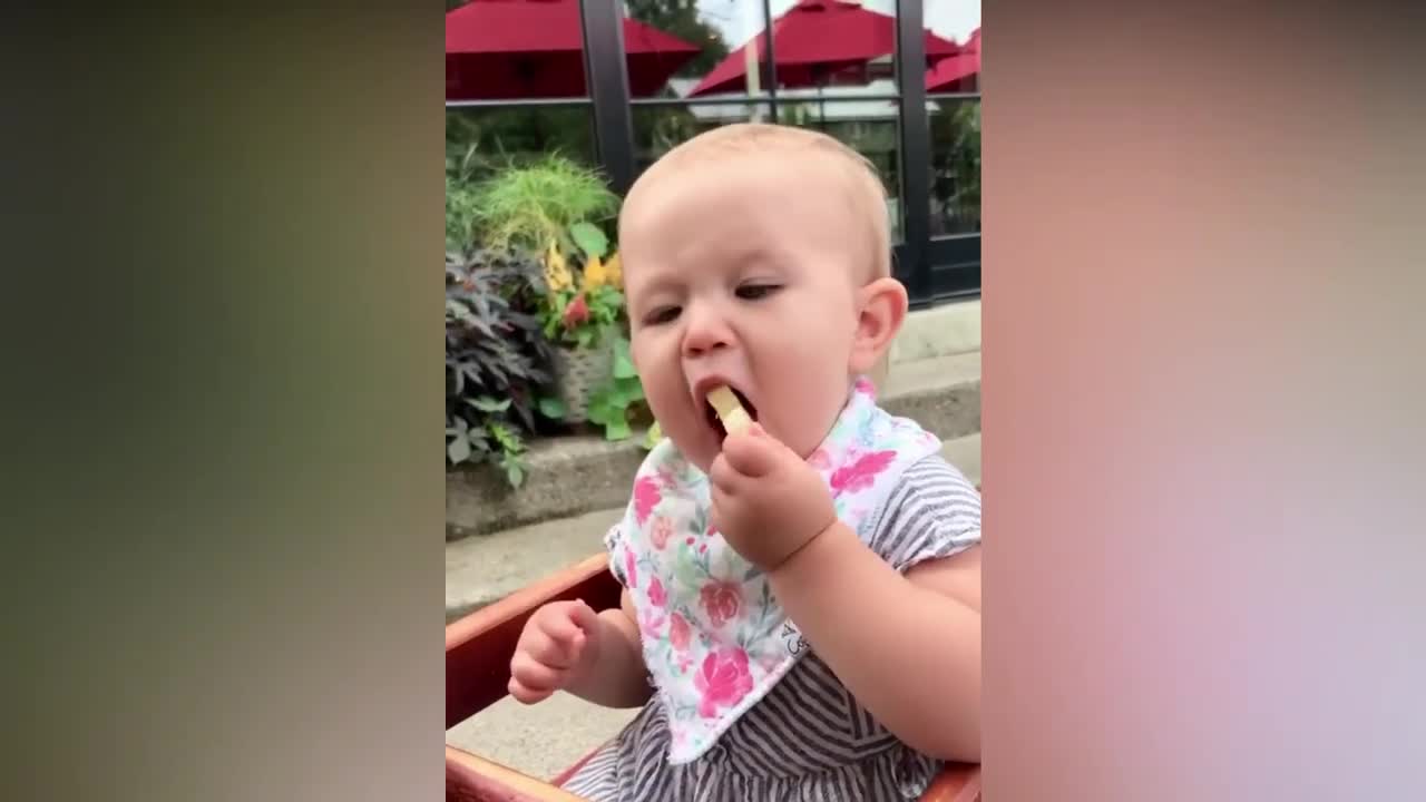 Babies eating lemon