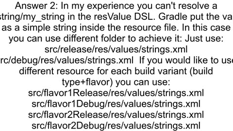 Defining 39resValue39 using an existing string definition