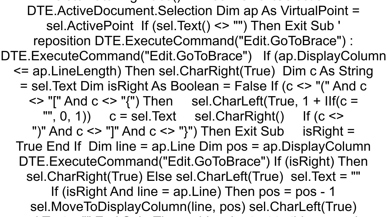 How to delete matching brackets in VS Code