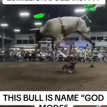 Never seen a bull jump this high