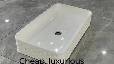 Cheap, luxurious looking art basin