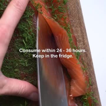 Homemade salt & sugar cured #salmon aka #gravlax