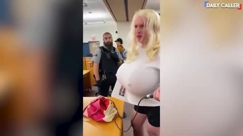 MAN WEARS GIANT PROSTHETIC BREASTS TO SCHOOL BOARD MEETING 10-16-22 THEDC SHORTS