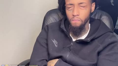 Visa watching Boss Life live & looks really exhausted 11/24/23 #bigoclipandsip