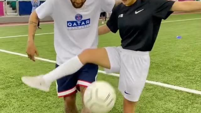 Freestyling with Neymar