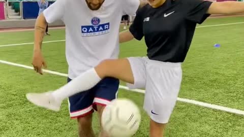 Freestyling with Neymar