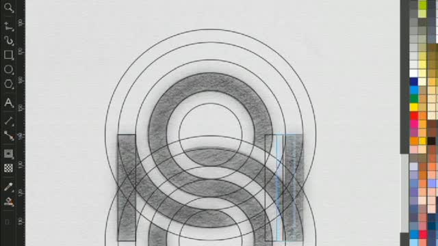 Monogram Logo Letter S + N